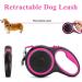 Dogs Retractable Leash 5m/16FT Heavy Duty Strong Nylon Lead for Medium Pets - Anti-Slip, No-Tangle Tape, Pink - Buy Online on GoSupps.com