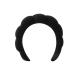 Zimblin Spa Headband for Women  Makeup Headband Skincare Headband Sponge Headband Bubble Headband Puffy Headband for Washing Face  Makeup Removal  Shower  Skincare (black)