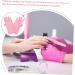 DRESSOOS 1 Pair Nail Gloves Manicure Gloves Anti UV Half Finger Gloves Protective Gloves Nail Art Salon Gloves UV Protection Gloves for Manicure Gel Fingerless Nail Supplies Pink Spandex - Buy Online on GoSupps.com