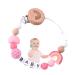 Buy Cute Baby Dummy Clip - Soft Silicone Pacifier Holder Chain in Pink | Perfect Baby Gifts - International Shipping Available - Buy Online on GoSupps.com