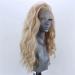 ELESTY Long Natural Curly Glueless Lace Front Wig - Golden Blonde Synthetic Hair for Women | Heat Resistant Daily Party Wig - Buy Online on GoSupps.com