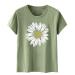 Women's Sunflower Summer T Shirt Plus Size Loose Blouse Tops - Mint Green XXL - Buy Online on GoSupps.com