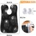 Black Ball Beard Bib Apron | Beard Hair Catcher for Men | Perfect Father's Day & Christmas Gift | Includes 2 Suction Cups - Buy Online on GoSupps.com
