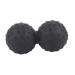 Healeved Yoga massage ball acupressure roll Manual roller massage device Foam massage muscle node Wade massage device Self-massage roller muscle roller Muscle gel hockey bats peanut balls 12x6.3cm black