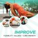Yoga Back Roller for Stretching and Pain Relief - Foam Back Stretcher with Thick Padding - Improve Flexibility and Balance - Single - Buy Online on GoSupps.com