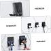 Zerodeko 8-Piece Storage Hooks Set | Wall Hooks for Towels Kitchen Utensils & Razors | Black 6.1x4.5cm - Organize Your Space! - Buy Online on GoSupps.com