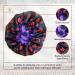 Reversible Anime Bonnet - Double Layer Satin Silk, Akat Purple Black Duo - Buy Online on GoSupps.com