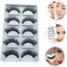 POPETPOP 5 Pairs Fake eyelashes self adhesive eyelashes natural look fake bottom lashes magnetic false eyelashes faux lashes easiest fake lashes set Extended section 3d fiber - Buy Online on GoSupps.com