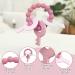 YAPROMO Silicone Teether Bracelet Cute Babies Teething Ring Unisex Teething Toy for Baby Silicone Chew Bracelet Pink - Buy Online on GoSupps.com