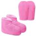 Ensemble de Gants de Bain en Cire de Paraffine Mitaines et Chaussons isol s r utilisables pour th rapie Thermique pour Spa pour Le Traitement des Mains et des Pieds kit de Cire Chaude