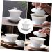 Alipis 1 Set Household Ceramics Coffee Drinking Tea Kung Saucer Office Retro Chinese Kitchen Style Home - Buy Online on GoSupps.com
