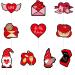 Cupcake Toppers 10pcs Glitter Red Happy Holiday Day Red Day Cupcake Decorations Cake Decoration Cake Topper Rose Diamond Heart for Valentine's Day Birthday - Buy Online on GoSupps.com