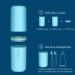 Miejmjia Travel Water Set - Compact Toothbrush Holder & Dental Brush for Camping & Business Trips - White - Buy Online on GoSupps.com