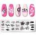 Riveryy 12 Pcs Nail Stamping Template Set - Geometry Animal & Flower Patterns for DIY Nail Art Decoration - Buy Online on GoSupps.com