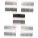 Baluue 5pcs 4 Double Ended Eye Shadow Stick Cosmetics Brush Lipstick Applicator Oval Makeup Tool Sponge 6.1x1CMx5pcs As Shownx5pcs