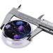 Purple Flower Round Pill Box - 3 Compartment Mini Portable Travel Medicine Organizer for Vitamins & Tablets - Buy Online on GoSupps.com