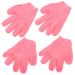 Housoutil 2 Pairs Gloves for Dry Hand Treatment Overnight Dry Hands moisturizing Hand moisturizer Gloves Overnight Silica Gel Miss Moisture Gloves for Dry Hand moisturizing Socks