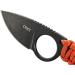 CRKT Capflying Knife EDC | Solid Blade Drop Point Knife with Black Stonewash | Orange Handle with Wrapped Cord | International Shipping Available - Buy Online on GoSupps.com