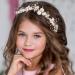 Gold Starfish & Pearl Flower Girl Headpiece - Wedding Hair Accessories for Communion, Prom, Birthday - Women/Girls - Buy Online on GoSupps.com