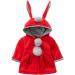 TMEOG Baby Girls Rabbit Ears Cloak Hooded Winter Coat 9-12 Months Red - Buy Online on GoSupps.com