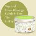 White Sage Smudge Candle for House Blessing and Cleansing - 6 oz Natural Soy Wax with Sage Leaves - Spiritual Meditation & Home Healing - Buy Online on GoSupps.com