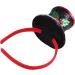 FRCOLOR Christmas Mini Top Hat Headband French Hat Headwear Glitter Hair Hoop with Bell for Xmas Holiday 1920s Gatsby Costume Party Supplies - Buy Online on GoSupps.com