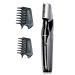 Panasonic Body Hair Trimmer for Men, Cordless Waterproof Design, V-Shaped Trimmer Head with 3 Comb Attachments for Gentle, Full Body Grooming  ER-GK60-S (Silver)