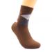 Wunhope 1 pair of sports socks men children young slipproof coton compression stockings for running cycling jogging basketball business socks for autumn and winter (EU 39-47) brown