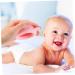 Minkissy Baby Mucus Removal Tool | 2-Piece Sputum Extractor for Toddlers | Silicone Burping Helper & Digestion Aid - Cartoon Pink 8.4x7.7cm - Buy Online on GoSupps.com