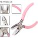 SUNNYCLUE 5.5 Inch Double Nylon Jaw Flat Nose Pliers for DIY Jewelry Making - Pink - Buy Online on GoSupps.com