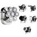 Men's 7D Electric Shaver Beard Trimmer for Bald LED Display Wet & Dry Waterproof Shaver Multifunctional Razor 6 In1 Grooming Kit