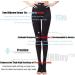 Compression Support Leggings for Women (34-46mmHg) - Medical Pantyhose for Varicose Veins - Opaque Graduated Stockings - Medium, Black (Open Toe) - Buy Online on GoSupps.com