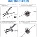 100Pcs Fishing Weights & Sinkers | Round Split Shot Sinker | Removable Lead Egg Sinkers | 5 Sizes 0.007 oz to 0.07 oz | Double Open - Buy Online on GoSupps.com
