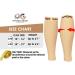 Calf Compression Sleeve - Shin Splints & Achilles Tendon Support - Nude S/M - 1 Pair - Buy Online on GoSupps.com