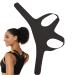 Spine Corrector - Adjustable Back Brace Back Stretcher Breathable Corrector for Men Teens Black X-Large
