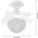 Luxshiny Glass Craft Perfume Bottle with Scallop Shape Lid Perfume Bottle Clear Glass vase Crystal Retro Perfume Container Vintage Embossed Flowers Perfume Bottle - Buy Online on GoSupps.com