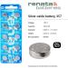 Renata 357 SR44W Batteries - 1.55V Silver Oxide 10 Count Watch Battery - Long-Lasting & Reliable International Shipping - Buy Online on GoSupps.com