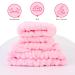 UNIMEIX 3 Pack Spa Headband and Wrist Washband Set - Reusable Soft Fleece Skincare Headbands for Face Washing - Pink - Buy Online on GoSupps.com