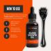 Beard Growth Kit - Microneedle Derma Roller & Biotin Oil for Thicker Beards | Natural Beard Comb Included - Vanilla Scent - Buy Online on GoSupps.com
