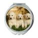 YENDOSTEEN Mirror makeup mirror Puppies Golden Retriever Cute Animal Dog pocket mirror portable mirror
