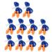 Senrise earplugs made of soft silicone reusable hearing protection earplugs for sleeping working swimming learning (10 pairs blue)