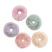 minkissy Fuzzy Fur Scrunchies 5pc Girl Scrunchies Hair Ribbons for Women Rabbit Furry Hair Ties Fluffy Hair Ties Women's Hair Accessories Hair Rope Headband Miss The Bubble Fur Hair Bobbles