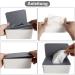 Premium Baby Wet Wipes Box - Kids Tissue Storage Case | Durable Plastic Napkin Holder for Car & Home - White & Gray - Buy Online on GoSupps.com