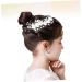ifundom Rhinestone Bridal Comb floral hair comb bride Bridal Side Combs pearl bridal hair comb bridal headpieces for wedding pearl hair comb for women Small and fresh Miss flowers - Buy Online on GoSupps.com