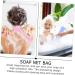 Baluue 24 Pcs Foaming Soap Mesh Bag Cleansing Foaming Bag Soap Saver Pouch Foam Face Wash Sponge Pe Network 14.5x5cmx2pcs As Shownx2pcs - Buy Online on GoSupps.com
