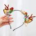 Unicra Christmas Flower Antlers Headband for Women & Girls - Elk Deer Animal Horns Hairpiece for Halloween - Buy Online on GoSupps.com