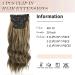 Clip-In Extensions 50 cm 4-Piece Set 200 g Like Real Hair Extensions Clip-In Extension Long Curls Synthetic Hairpieces for Women (4H119) - Buy Online on GoSupps.com