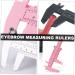 PLAFOPE 6pcs Locating Rule T Ruler Eyebrow Double Scale Ruler Mini Pocket Calipers Make up - Buy Online on GoSupps.com