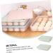 LABRIMP Egg Tray Holder 2pcs Box Egg Storage Box Eggs Beverage Container Household Kitchenware Egg Tray Egg Plate re-usable - Buy Online on GoSupps.com