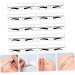 Hemoton 10pcs Tools Eyebrow Ruler Eyebrow Shaping Stencil Transparent Ruler Shape Mold Make up Guide Ruler - Buy Online on GoSupps.com